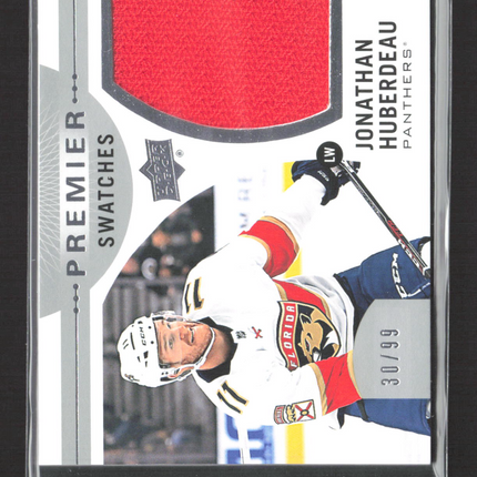 2018 Upper Deck Premier Swatches Jonathan Huberdeau #PS-JH Jersey Swatch 30/99