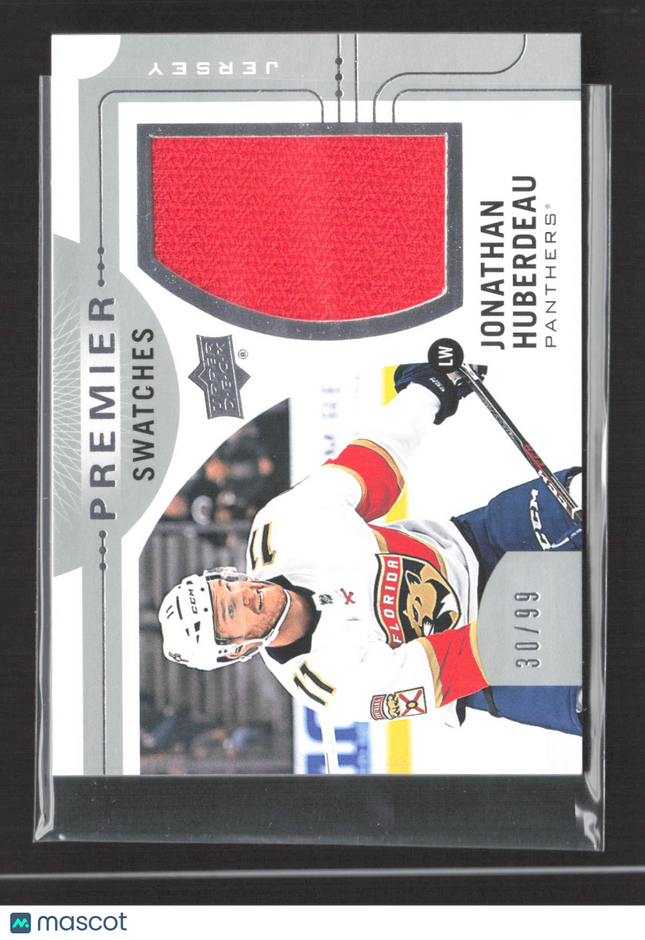 2018 Upper Deck Premier Swatches Jonathan Huberdeau #PS-JH Jersey Swatch 30/99