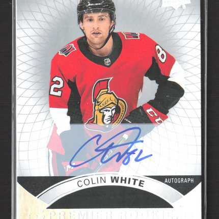 2018 Upper Deck Premier Hockey Colin White #81 Auto