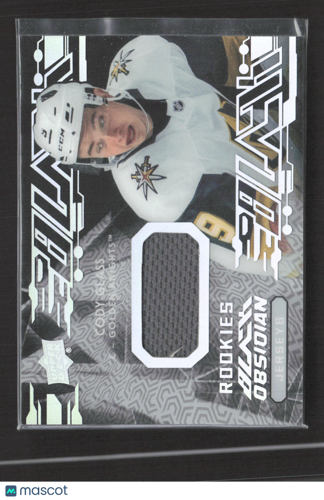 2020 Upper Deck Black Obsidian Cody Glass #OJ-CG Jersey