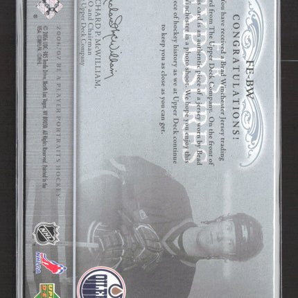 2006 UD Be A Player Portraits First Exposures Brad Winchester #FE-BW Jersey