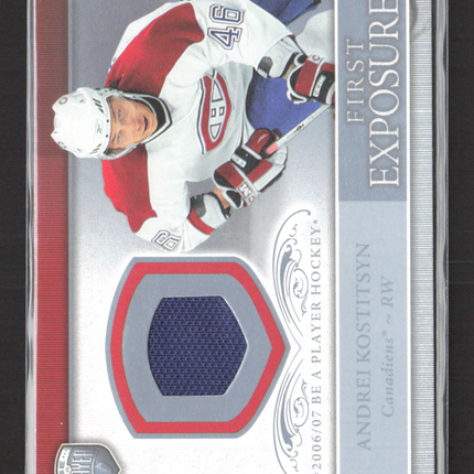 2006 Upper Deck Be A Player First Exposures Andrei Kostitsyn #FE-AK Jersey