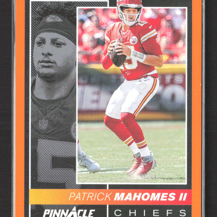2025 Panini Encore Pinnacle Patrick Mahomes II #97 Orange /99