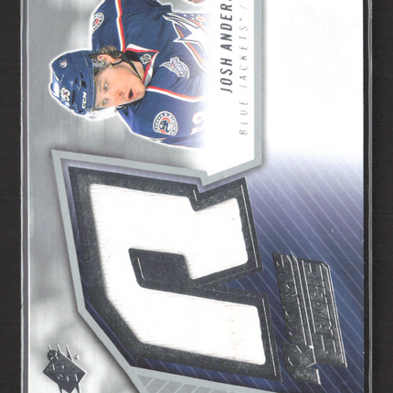 2015 Upper Deck SPx Rookie Fabric Josh Anderson #SPXR-JA Jersey Patch