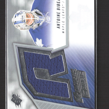 2016 Upper Deck SPx Antoine Bibeau #SPXR-AB Rookie Fabric Jersey