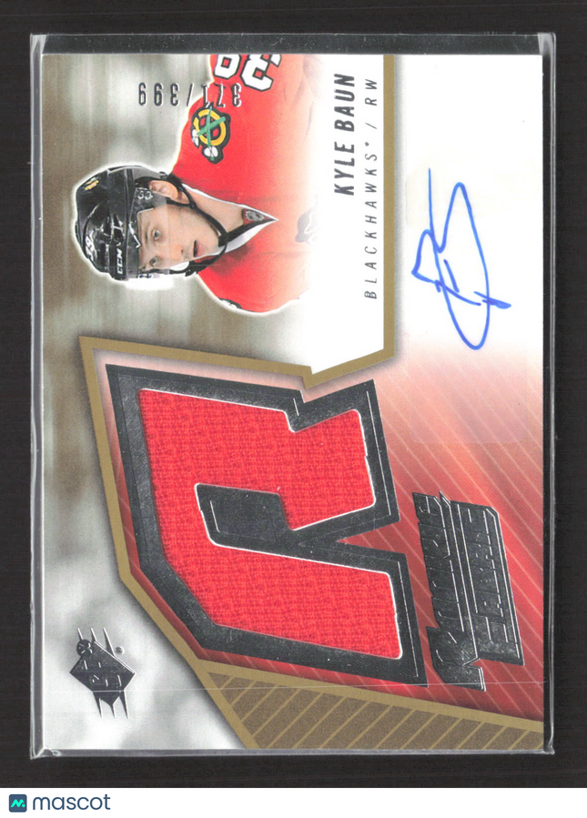 2015 Upper Deck SPx Hockey Kyle Baun #SPXR-KB 371/399 Jersey Patch