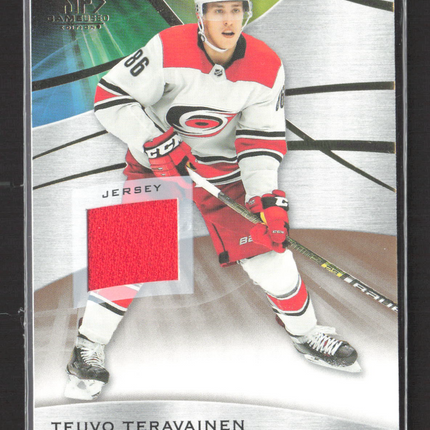 2020 Upper Deck SP Game Used Hockey Teuvo Teravainen #80 Jersey