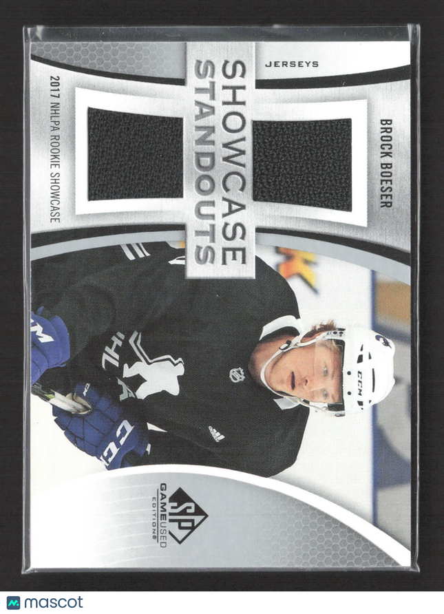2020 Upper Deck SP Game Used Showcase Standouts Brock Boeser #SS-BB Jersey