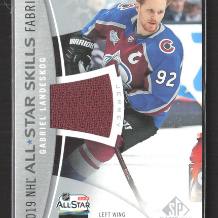 2020 UD SP Game Used All-Star Skills Fabrics Gabriel Landeskog #AS-GL Jersey