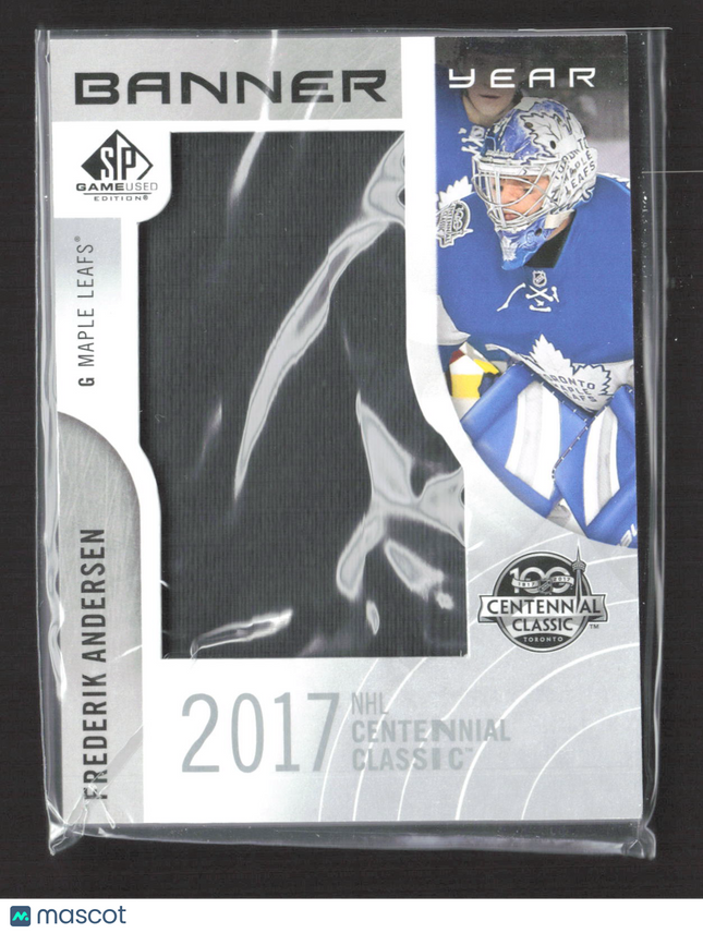 2018 Upper Deck SP Game Used Banner Year Frederik Andersen #BCC-FA Banner Relic