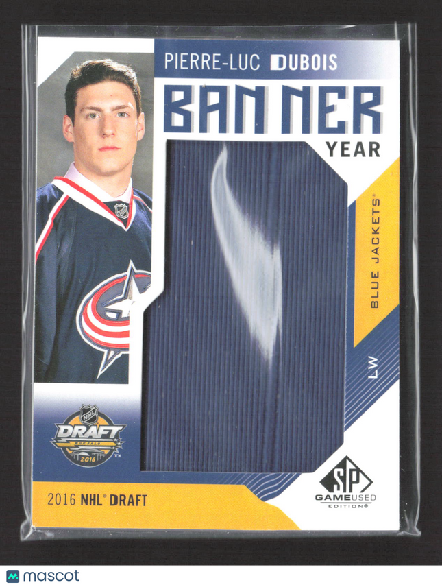 2018 Upper Deck SP Game Used Banner Year Pierre-Luc Dubois #BD16-PD Relic