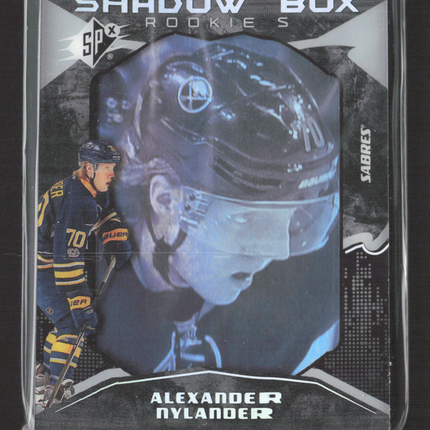 2018 Upper Deck SPx Shadow Box Rookies Alexander Nylander #43 /298