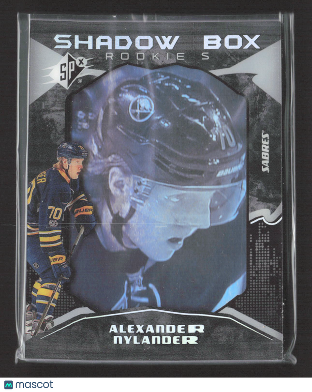 2018 Upper Deck SPx Shadow Box Rookies Alexander Nylander #43 /298