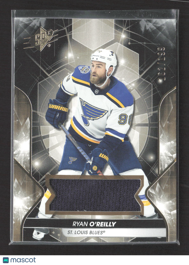 2020 Upper Deck SPx Hockey Ryan O'Reilly #8 Game-used Jersey /199