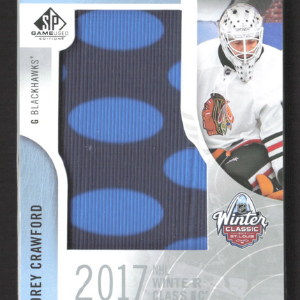 2018 Upper Deck SP Game Used Banner Year Corey Crawford #BWC-CC Banner Relic