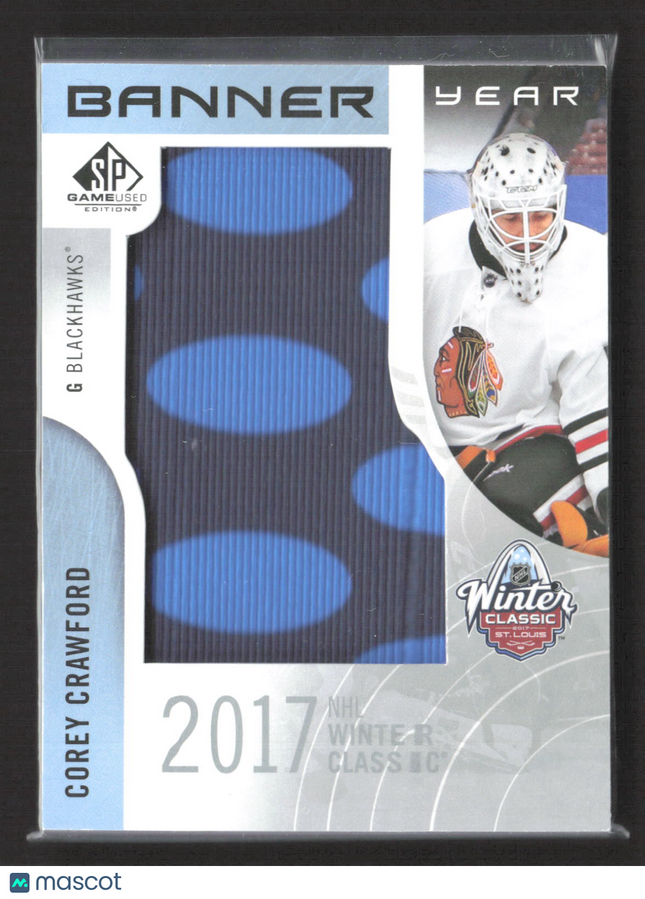2018 Upper Deck SP Game Used Banner Year Corey Crawford #BWC-CC Banner Relic