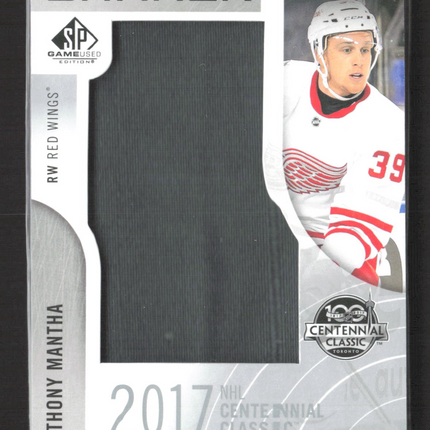 2018 Upper Deck SP Game Used Banner Year Anthony Mantha #BCC-MA Banner Relic