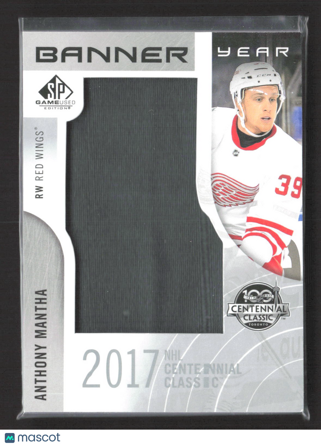 2018 Upper Deck SP Game Used Banner Year Anthony Mantha #BCC-MA Banner Relic