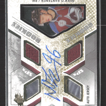 2015 Upper Deck SPx Mikko Rantanen #147 Quad Jersey Auto Jersey 239/499