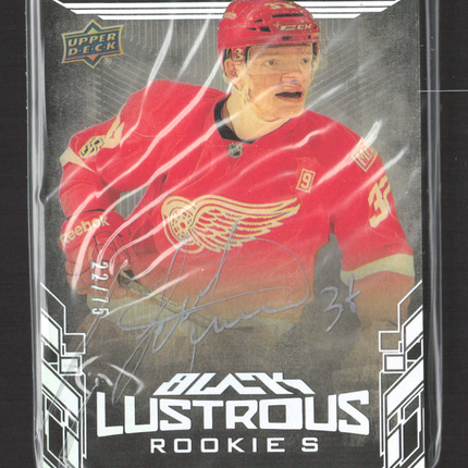 2018 Upper Deck Black Lustrous Rookies Evgeny Svechnikov #LR-ES 22/75 Auto