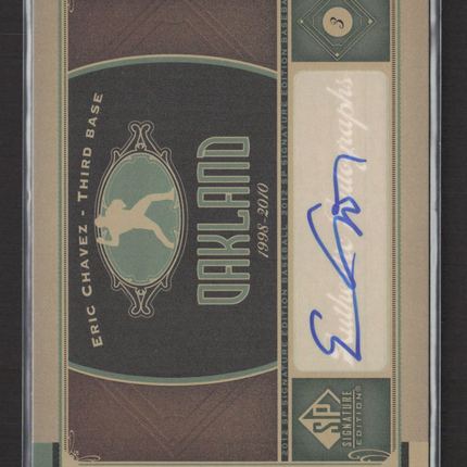 2012 Upper Deck SP Signature Edition Eric Chavez #OAK-3 Auto