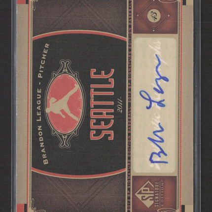 2012 Upper Deck SP Signature Edition Brandon League #SEA-6 Auto