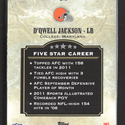 2012 Topps Five Star D'Qwell Jackson #64 138/139