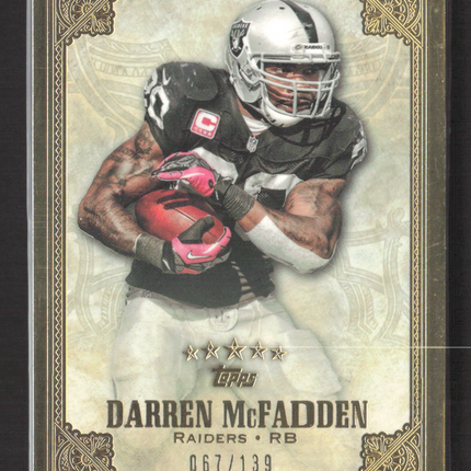 2012 Topps Five Star Darren McFadden #71 067/139