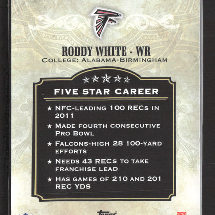 2012 Topps Five Star Roddy White #121 106/139