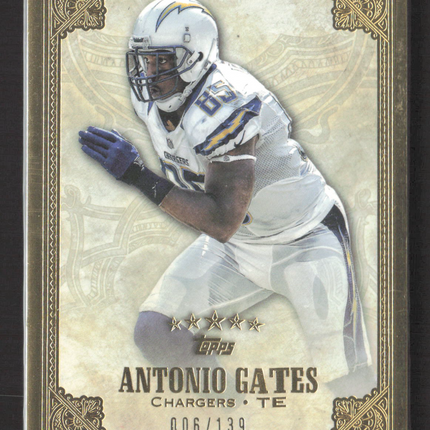 2012 Topps Five Star Antonio Gates #132 006/139