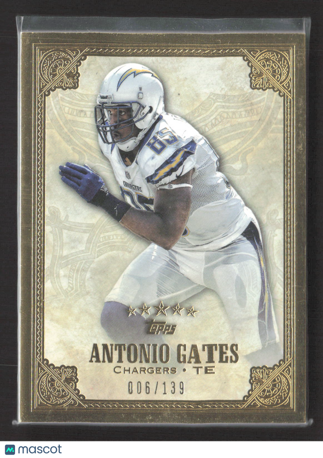2012 Topps Five Star Antonio Gates #132 006/139