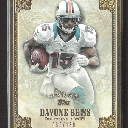 2012 Topps Five Star Davone Bess #134 Gold 030/139