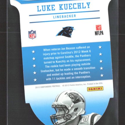 2012 Panini Contenders Rookie of the Year Contenders Luke Kuechly #14