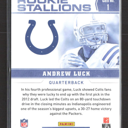 2012 Panini Contenders Rookie Stallions Andrew Luck #1