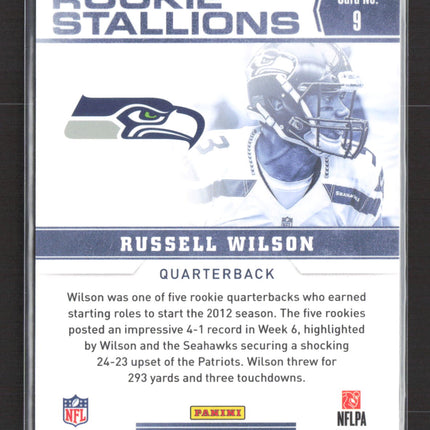 2012 Panini Contenders Rookie Stallions Russell Wilson #9