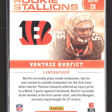 2012 Panini Contenders Rookie Stallions Vontaze Burfict #20