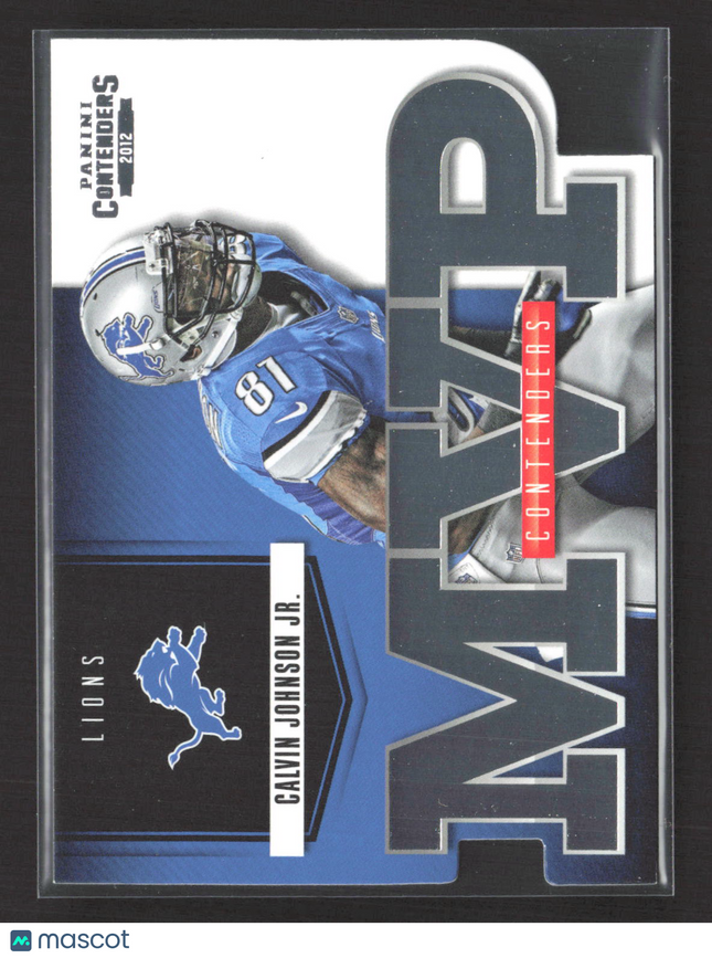 2012 Panini Contenders MVP Contenders Calvin Johnson Jr. #7