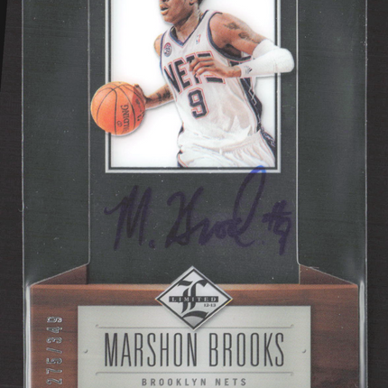 2012 Panini Limited Marshon Brooks #160 275/349 Auto
