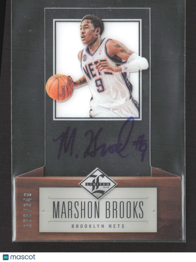 2012 Panini Limited Marshon Brooks #160 275/349 Auto