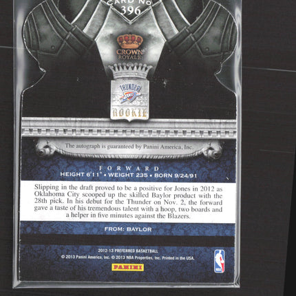 2013 Panini Preferred Crown Royale Perry Jones #396 27/99 Auto