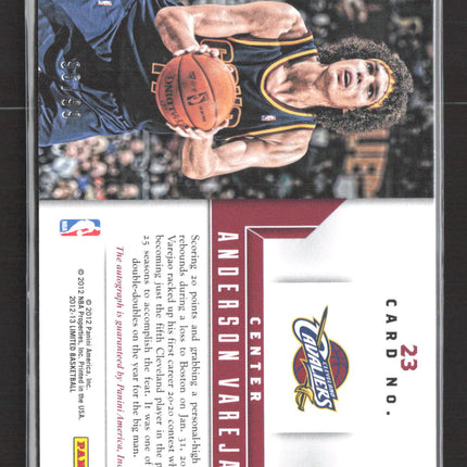 2012 Panini Limited Masterful Marks Anderson Varejao #23 66/96 Auto