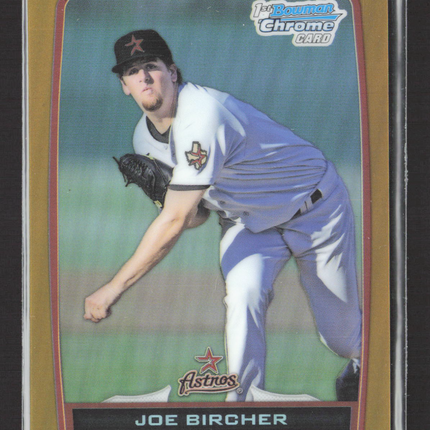 2012 Topps Bowman Chrome Joe Bircher #BDPP67 Gold Refractor 12/50