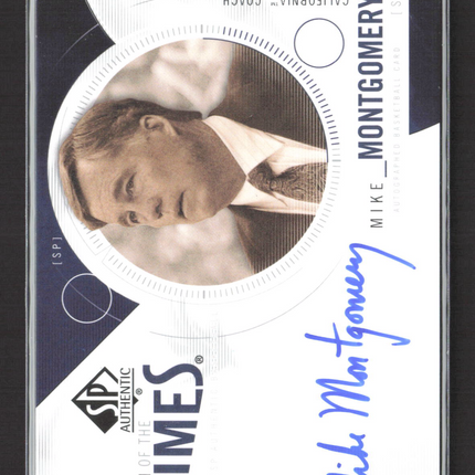 2010 Upper Deck SP Authentic Sign of the Times Mike Montgomery #S-MM Auto