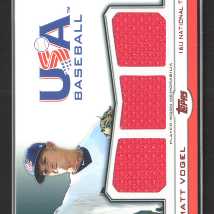 2011 Topps USA Baseball Matt Vogel #TR-MV Jersey 22/25