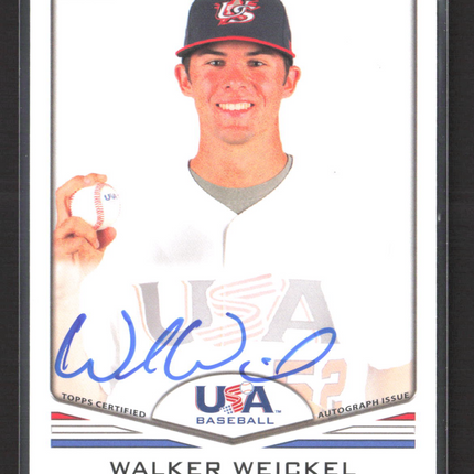 2011 Topps USA Baseball Walker Weickel #USA-A67 Auto