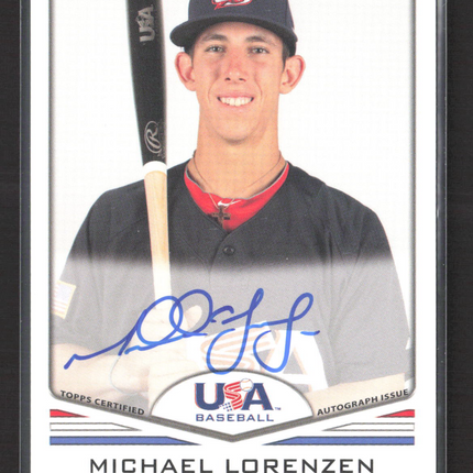 2011 Topps USA Baseball Michael Lorenzen #USA-A11 Auto