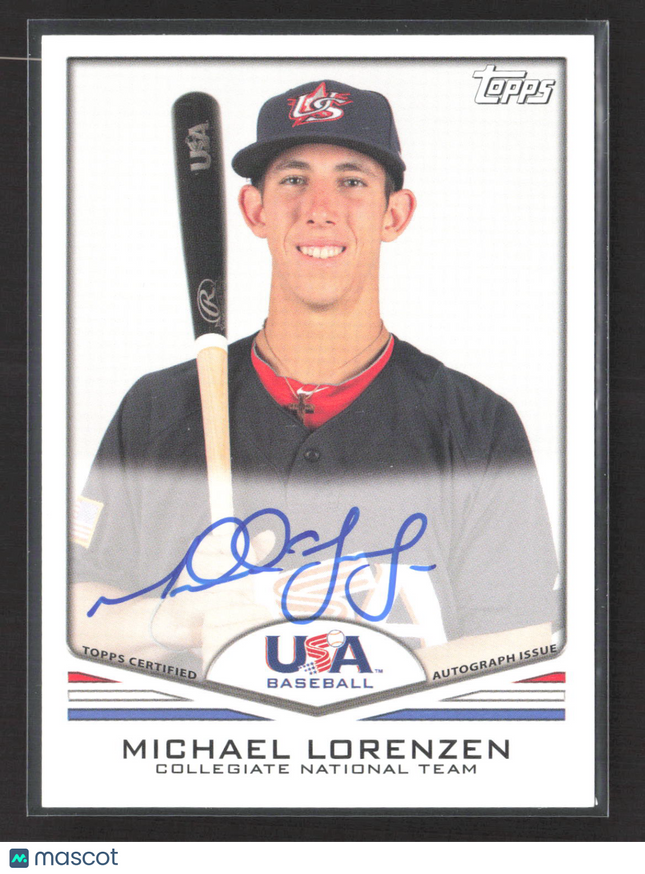2011 Topps USA Baseball Michael Lorenzen #USA-A11 Auto