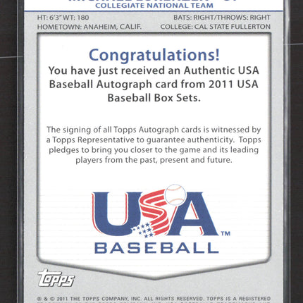 2011 Topps USA Baseball Michael Lorenzen #USA-A11 Auto