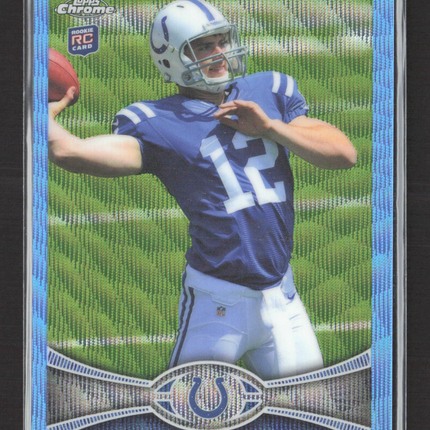 2012 Topps Chrome Andrew Luck #BW-1 Blue Wave Refractor