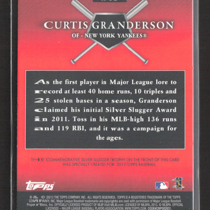 2013 Topps Silver Slugger Curtis Granderson #SS-CG Commemorative Trophy